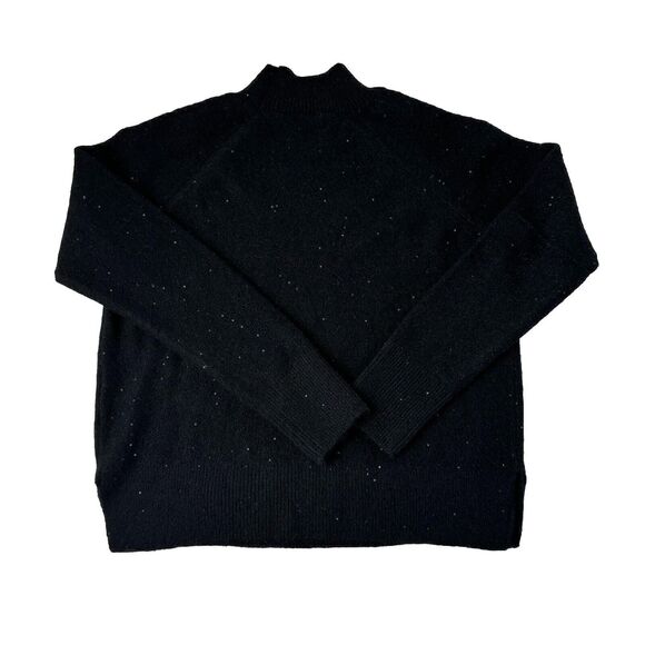 Halogen Black Mock Neck Sequin Sparkle Sweater XS - Picture 9 of 15